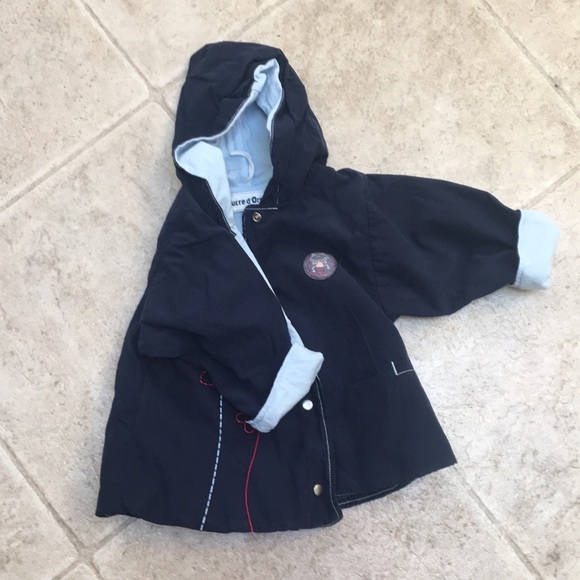 SUCRE D'ORGE  French lined navy jacket 3 mo - Picture 6 of 7